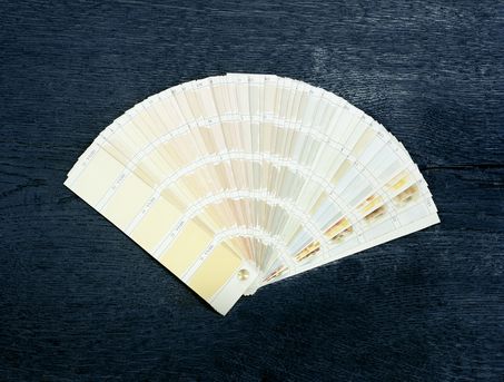 Farbkarte mit Originalfarbaufträgen unserer Kalkfarben